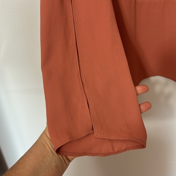 BCBGMAXAZRIA Asymmetrical True Wrap Blouse Size Medium - Picture 5 of 6